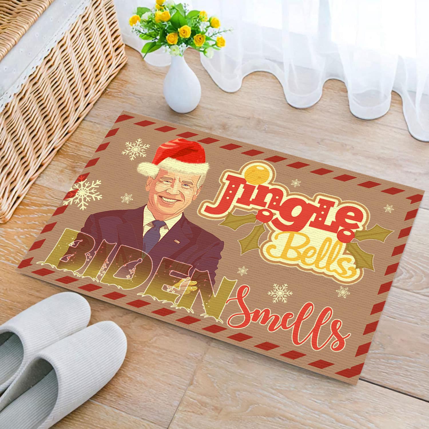 2O. Biden Smells Doormat Doormat mockup 2