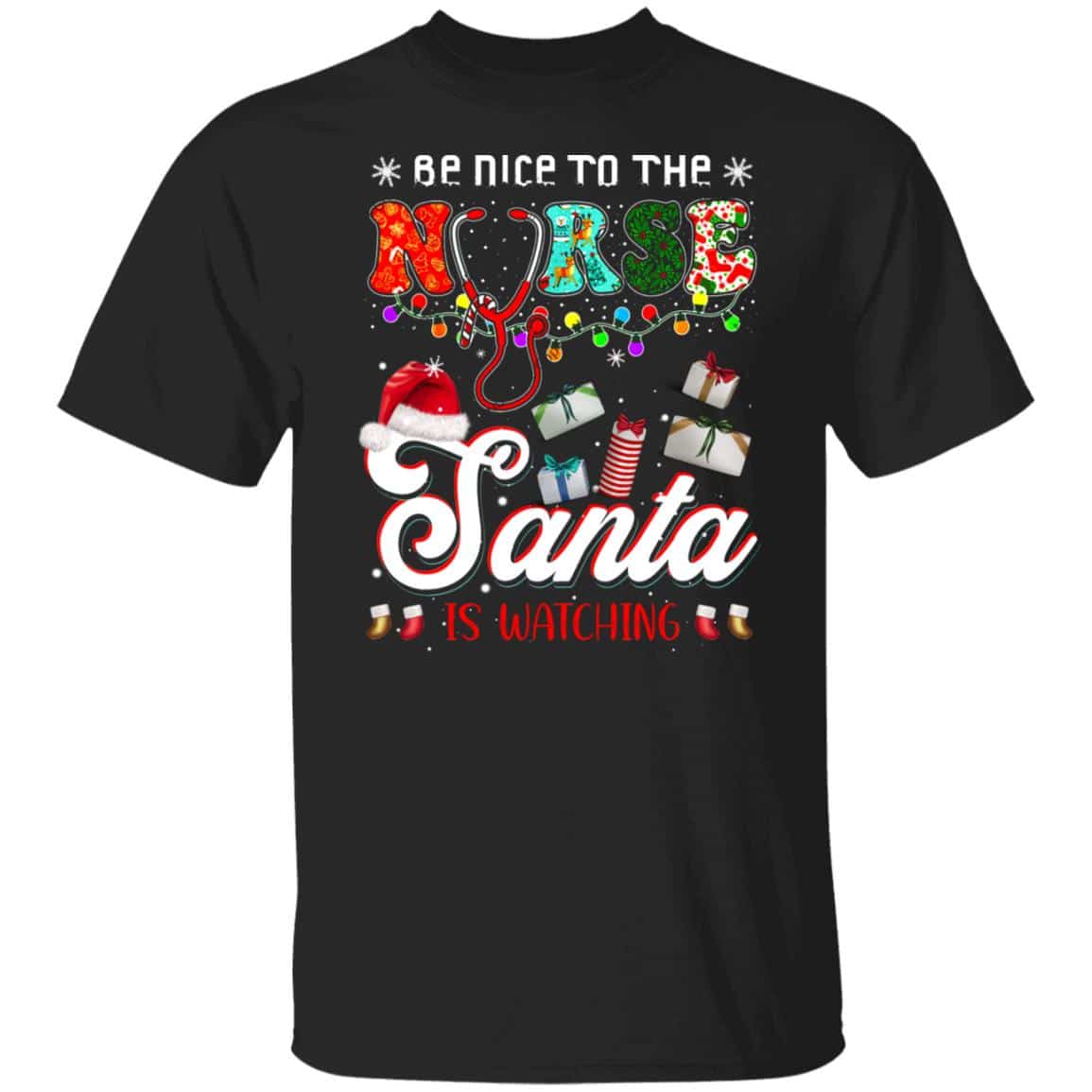 1Th. Be Nice To The Nurse (6) tee 1, Black, Unisex T-Shirt 1Th. Be Nice To The Nurse (6) tee 1, Black, Unisex T-Shirt