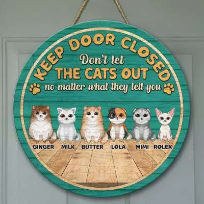 Wooden Door Sign