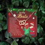 Bestie Don't Lose Sight of the Wonderful Person You Are Never Give Up Interlocking Hearts Pendant Necklace Bestie Don't Lose Sight of the Wonderful Person You Are Never Give Up Interlocking Hearts Pendant Necklace