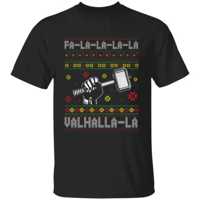 1. Fa La La Valhalla (5), Black, Unisex T-Shirt
