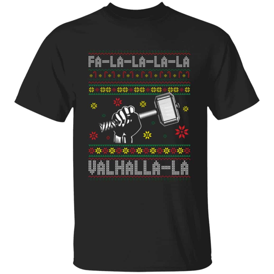 1. Fa La La Valhalla (5), Black, Unisex T-Shirt 1. Fa La La Valhalla (5), Black, Unisex T-Shirt