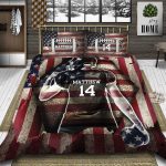9VT. US Football Bedding Set (Sample Design 2) Bedding Set Mockup 9