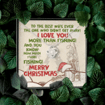 To The Best Wife Ever The One Who Didn't Get Away I Love You More Than Fishing Love Knot Necklace To The Best Wife Ever The One Who Didn't Get Away I Love You More Than Fishing Love Knot Necklace