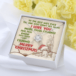 To The Best Wife Ever The One Who Didn't Get Away I Love You More Than Fishing Love Knot Necklace To The Best Wife Ever The One Who Didn't Get Away I Love You More Than Fishing Love Knot Necklace