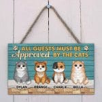 6VT. Cats All Guests Must Be Approved (Sample Design 4) Mockup 2