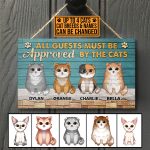 6VT. Cats All Guests Must Be Approved door sign mk6