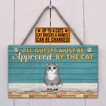 6VT. Cats All Guests Must Be Approved door sign mk1