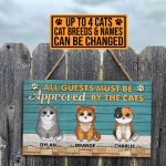 6VT. Cats All Guests Must Be Approved door sign mk3