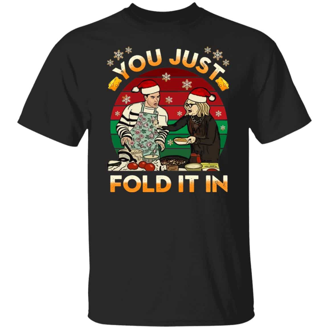 1. Fold It In (7), Black, Unisex T-Shirt