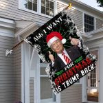 4TM. All I Want Trump BackHouse Flag Mockup 6