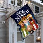 1BN. Three Kings 30x40 House Flag Mockup 6