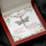 You'll Be Missed A Dragonfly Represents Courage Success And Hope Dragonfly Necklace - Leaving Job Gift for Coworker