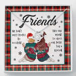 Friends We Don't Meet People By Accident They're Meant to Cross Our Path Bestie Love Knot Pendant Necklace - Love Knot Necklace