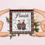 Friends We Don't Meet People By Accident They're Meant to Cross Our Path Bestie Love Knot Pendant Necklace