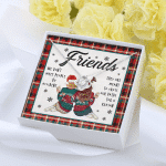 Friends We Don't Meet People By Accident They're Meant to Cross Our Path Bestie Love Knot Pendant Necklace