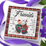 Friends We Don't Meet People By Accident They're Meant to Cross Our Path Bestie Love Knot Pendant Necklace