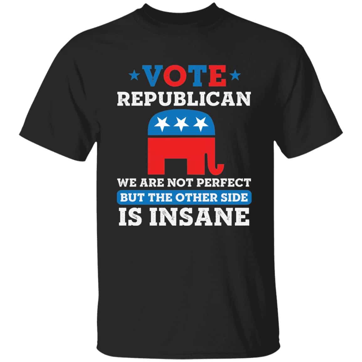 1VT. Vote Republican, Black, Unisex T-Shirt