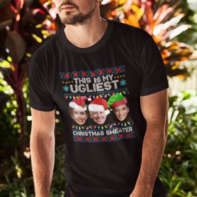 Alternative view of This Is My Ugliest Christmas Sweater Funny Biden Nancy Kamala Ugly Christmas T-Shirt - Hoodie - Sweatshirt