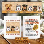 6VT. Dog Mom 5 Things You Should Know mug 2 side mk4