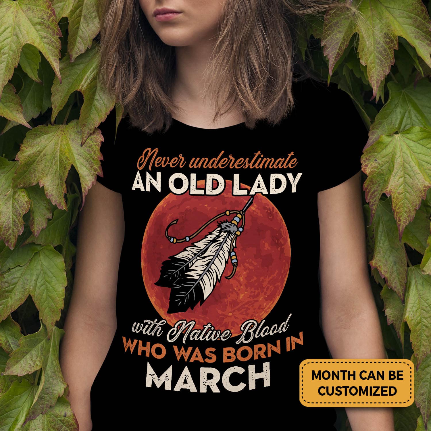 6VT. Old Lady With Native Blood shirt mk2