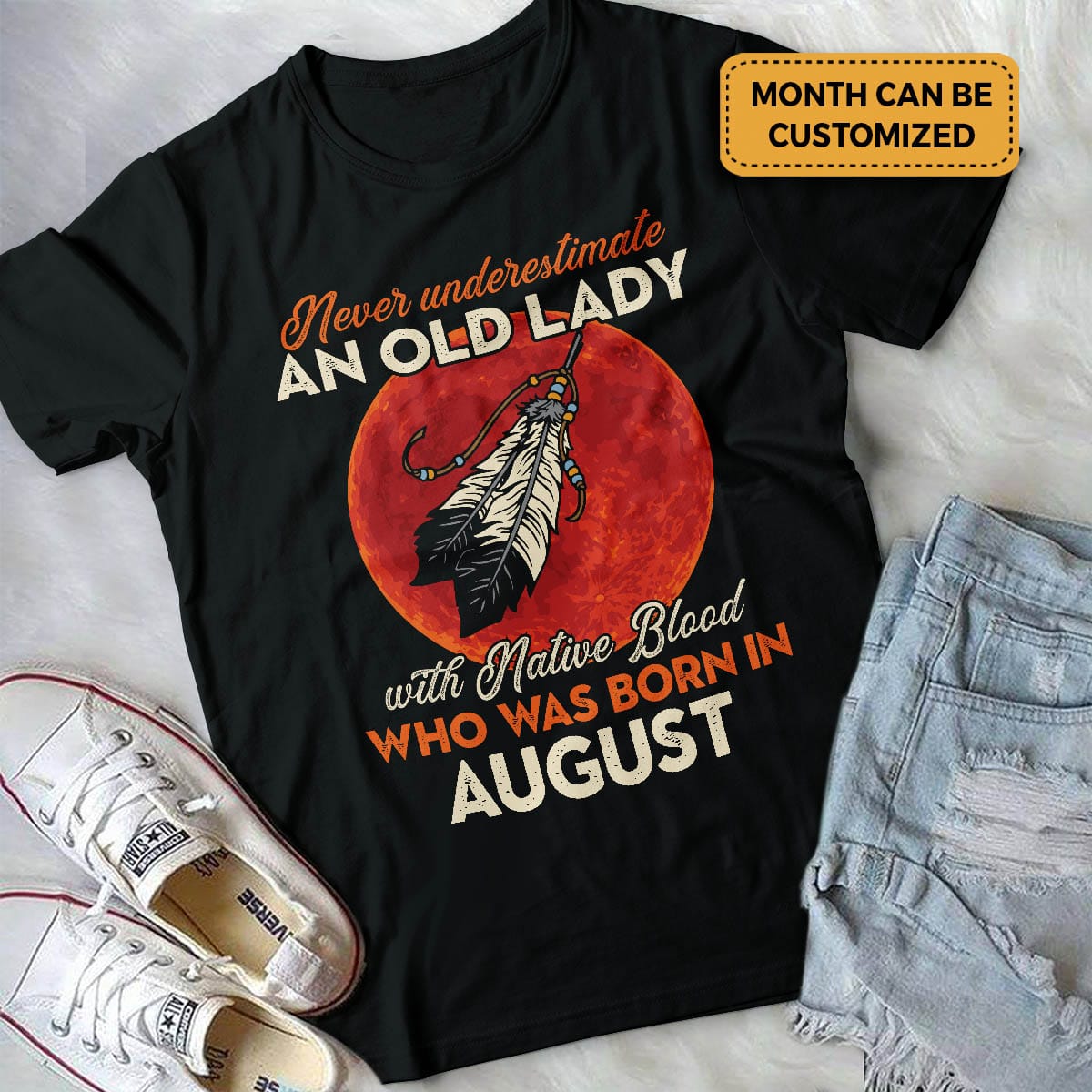 6VT. Old Lady With Native Blood shirt mk3