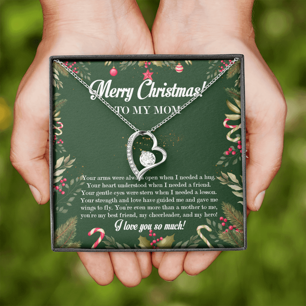 Merry Christmas To My Mom Forever Love Pendant Necklace