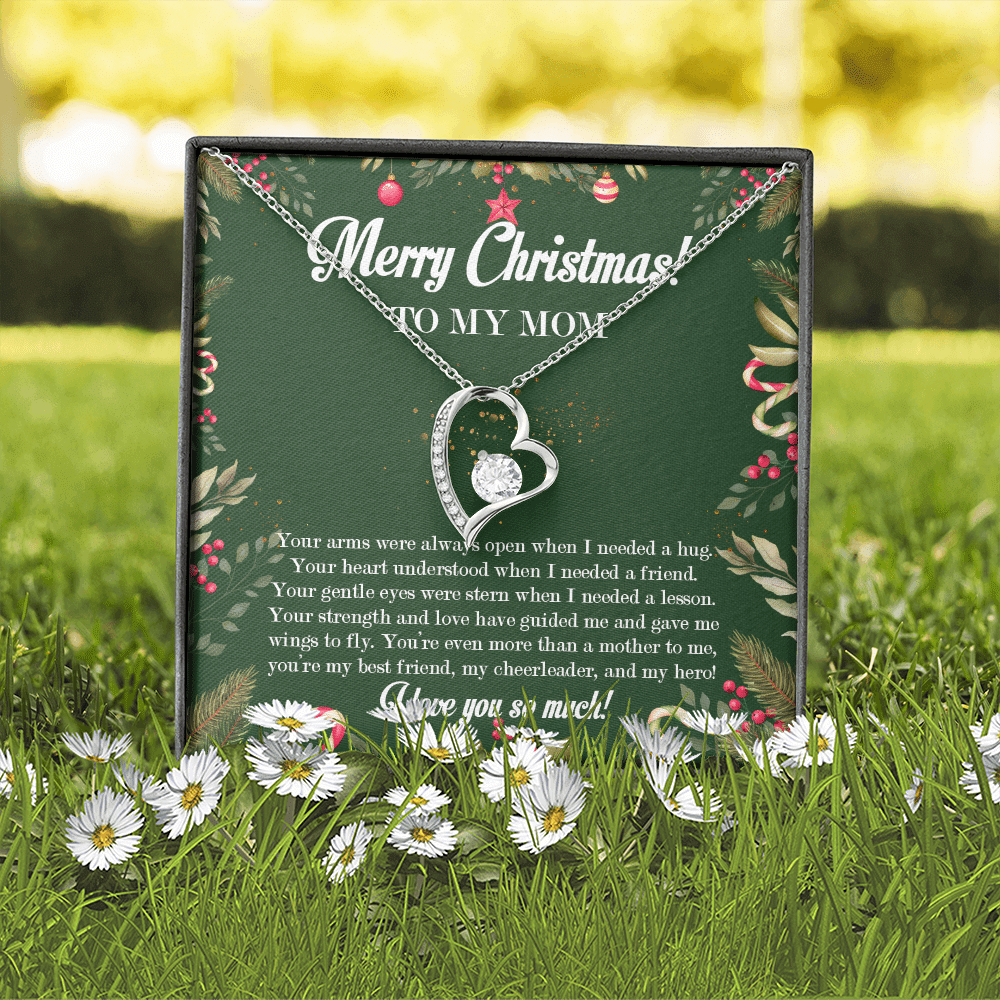 Merry Christmas To My Mom Forever Love Pendant Necklace