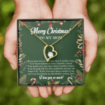 Merry Christmas To My Mom Forever Love Pendant Necklace