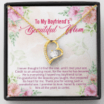 To My Boyfriend's Beautiful Mom I Never Thought I'd Find The One Forever Love Heart Pendant Necklace - Forever Love Necklace (18K Yellow Gold) To My Boyfriend's Beautiful Mom I Never Thought I'd Find The One Forever Love Heart Pendant Necklace - Forever Love Necklace (18K Yellow Gold)