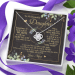 To My Beautiful Daughter Sometimes It's Hard To Tell You Love Knot Necklace - Mom To Daughter Gifts