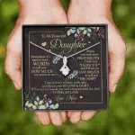 To My Beautiful Daughter Sometimes It's Hard To Tell You Alluring Beauty Necklace - Mom To Daughter Gifts