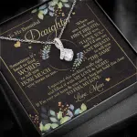 To My Beautiful Daughter Sometimes It's Hard To Tell You Alluring Beauty Necklace - Mom To Daughter Gifts