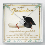 Happy Graduation Congratulations You Did It Love Knot Necklace - Graduation Jewelry Inspirational Gifts - Love Knot Necklace