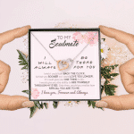 To My Soulmate I Will Always Be There For You Wife Girlfriend Interlocking Hearts Pendant Necklace