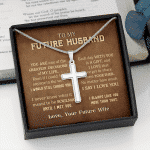 To My Future Husband You Are One Of The Greatest Decisions Of My Life Christian Cross Pendant Necklace