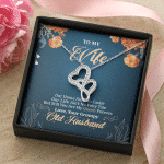 To My Wife Our Home Ain't No Castle But Still You Are My Queen Double Hearts Pendant Necklace To My Wife Our Home Ain't No Castle But Still You Are My Queen Double Hearts Pendant Necklace