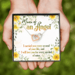 Mama Of An Angel Miscarriage Memorial Interlocking Hearts Pendant Necklace - Bereavement Remembrance Jewelry