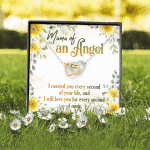 Mama Of An Angel Miscarriage Memorial Interlocking Hearts Pendant Necklace - Bereavement Remembrance Jewelry