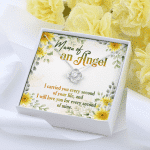 Mama Of An Angel Miscarriage Memorial Love Knot Necklace - Stillborn Bereavement Remembrance Jewelry