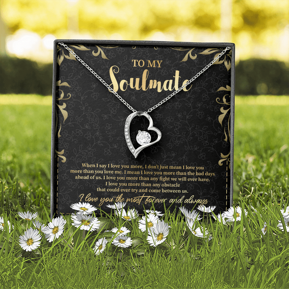 To My Soulmate Forever Love Pendant Necklace - Jewelry Gifts For Her Girlfriend Wife To My Soulmate Forever Love Pendant Necklace - Jewelry Gifts For Her Girlfriend Wife