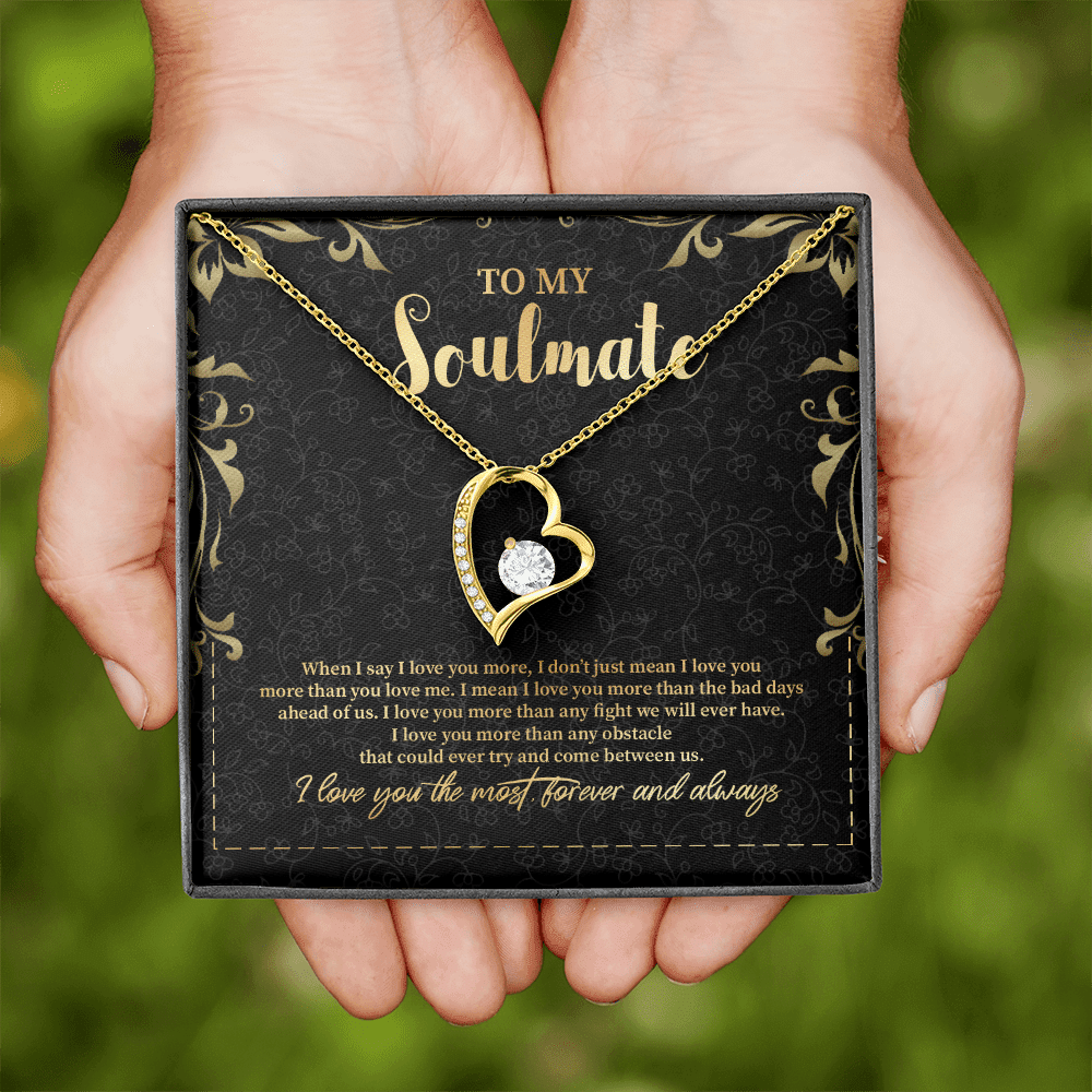 To My Soulmate Forever Love Pendant Necklace - Jewelry Gifts For Her Girlfriend Wife To My Soulmate Forever Love Pendant Necklace - Jewelry Gifts For Her Girlfriend Wife