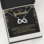 To My Soulmate Forever Infinity Love Necklace - Jewelry Gifts For Girlfriend Or Wife