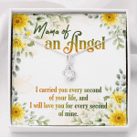 Mama Of An Angel Miscarriage Memorial Alluring Beauty Necklace - Stillborn Bereavement Remembrance Jewelry - Alluring Beauty Necklace