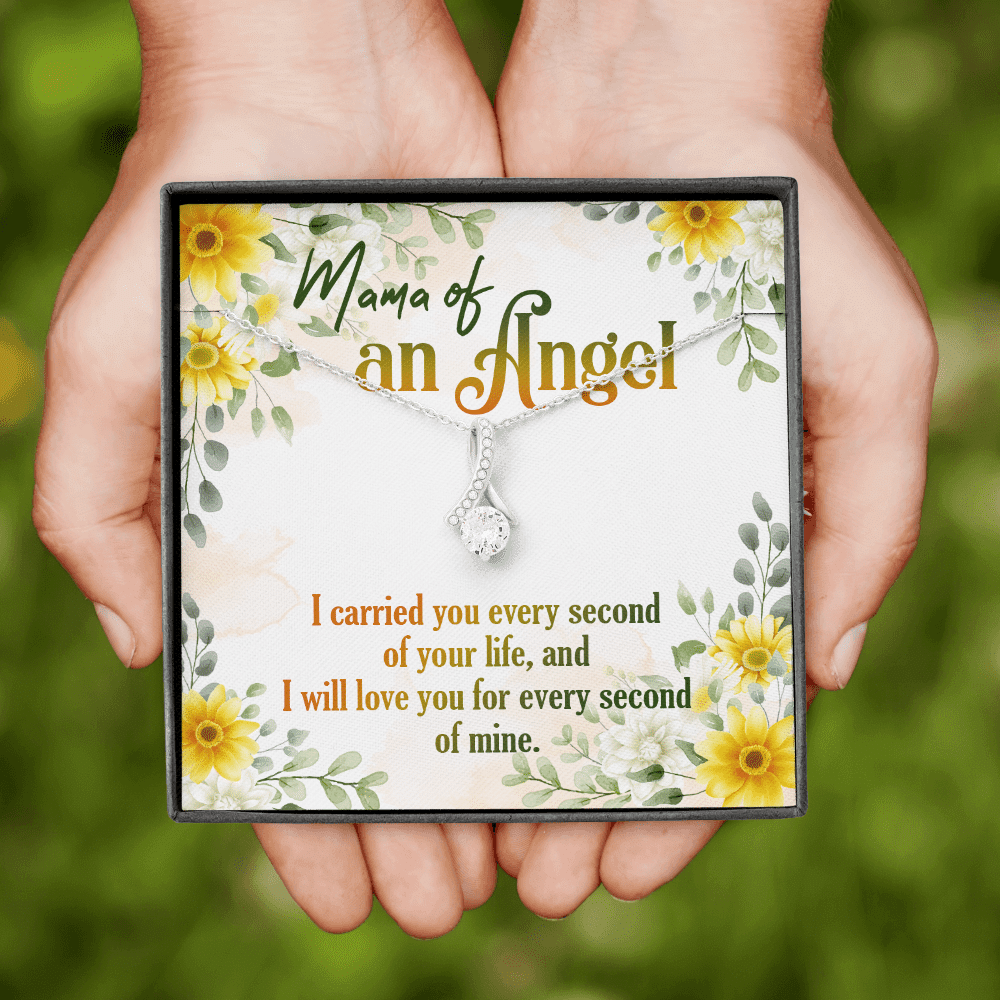 Mama Of An Angel Miscarriage Memorial Alluring Beauty Necklace - Stillborn Bereavement Remembrance Jewelry