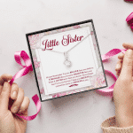 Little Sister Always Remember You Are Braver Than You Believe Stronger Than You Seem Alluring Beauty Necklace