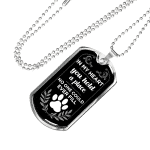 In My Heart You Hold A Place No One Could Ever Fill Dog Memorial Dog Tag Pendant Necklace