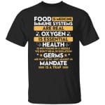 1VT. Food Is Medicine, Black, Unisex T-Shirt