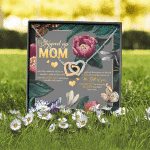 Stepped Up Mom One Who Made The Choice Love Another's Child As Their Own Interlocking Hearts Pendant Necklace