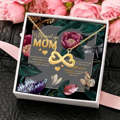 Alternative view of Stepped Up Mom One Who Made The Choice Love Another's Child As Their Own Infinity Heart Pendant Necklace